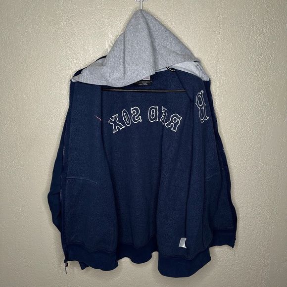 Y2K Nike Boston Red Sox Full Zip Hoodie Large - Picture 5 of 6